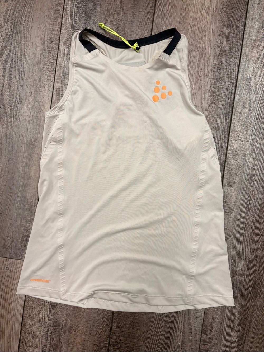 Craft Women's Cream Tank with Black Trim Size XS Like New